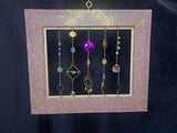 Black & Gold Frame with Purple Evil Eye