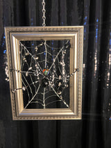 Small Grey Frame with Black Spider