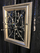 Small Grey Frame with Black Spider