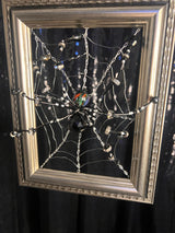 Small Grey Frame with Black Spider
