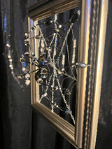 Small Grey Frame with Black Spider
