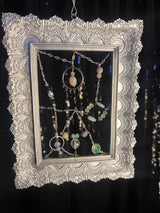 Small Silver Rectangle Frame for Heart & Crown Chakras