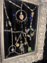 Small Silver Rectangle Frame for Heart & Crown Chakras
