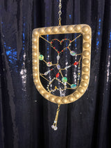 Reversable Arched Gold Frame with Hearts