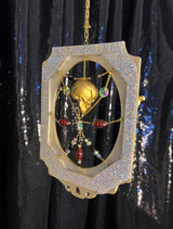 Small Gold frame with skull and bones