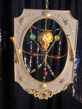 Small Gold frame with skull and bones