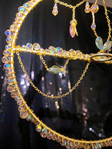 gold & pink spider propagation ring