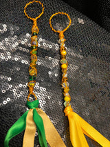 medium green & gold wand