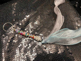 small rainbow silver wand