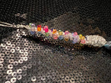 small rainbow silver wand