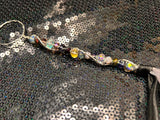 medium purple & silver wand