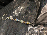 medium purple & silver wand