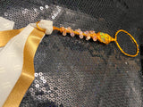 large copper & pink wand