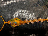 large copper & pink wand