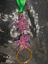 large purple flower wand