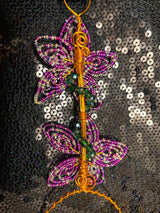 large purple flower wand