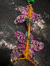 large purple flower wand