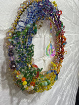 Small Rainbow Wreath with Crystal