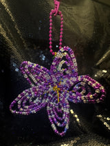 flower bag charm